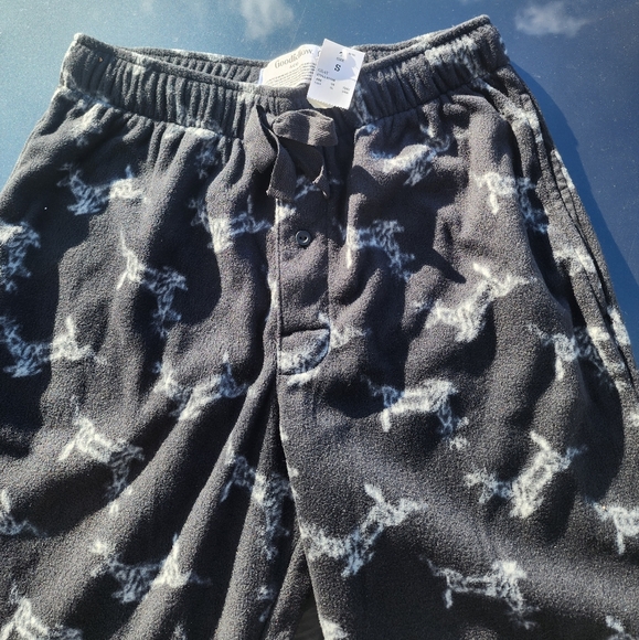 Goodfellow & Co. Microfleece Black print pants pajamas / sleepwear - Picture 3 of 8